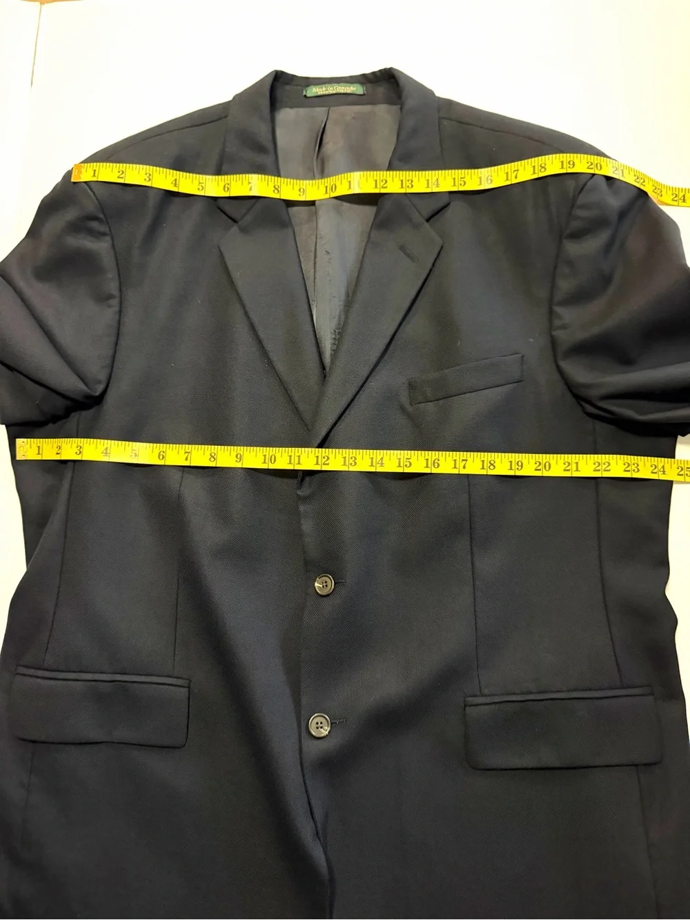 RALPH Ralph Lauren Black Wool Sport Coat Blazer Jacket Size 48R Classic Business